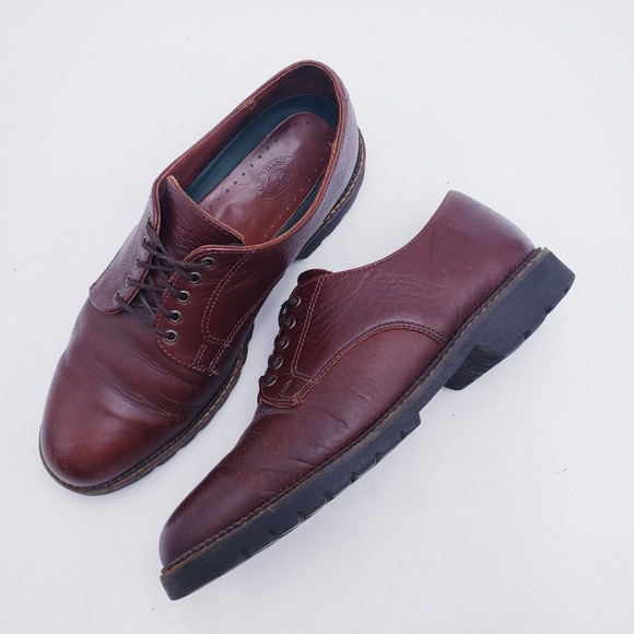 H.S. Trask Bison Leather Oxford Shoes Brown Lace Up Lug Sole Mens‎ 9.5 W main image 7